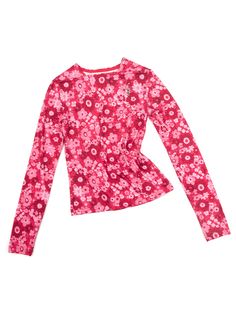 Editor's NotesThis long sleeve top has boat neck design and floral pattern all over addressing unique lovely look. Its slim fit creating slender silhouette it is perfect inner item for layering as well.- Flower pattern printed fabric- Wide boat neck line- Slim fit silhouette- Long sleeves covering handMeasurements(in.)One size- Total Length: 21.85 in.- Chest: 15.35 in.- Shoulder: 4.33 in.- Sleeve Length: 25.20 in.* Model info: Height 5' 7Composition & Care- 95% Polyester, 5% Spandex- Dry cleaning recommended- Do not bleach- Do not tumble dryDesigner- by YUNSE Boat Neck Design, Boat Neck Tops, Flower Print, Flower Pattern, Boat Neck, Floral Tie, Neck Designs, Flower Prints, Long Sleeve Top