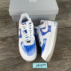 Please Look At The Pictures For The Actual Condition, You Are Buying What’s Pictured And Nothing More. Brand New But A Little Discolored On Bottom Final Sales, No Exchange Or Return. Men Size 8.5 (26.5cm Eur42) Nike Low-top Custom Sneakers With Air Cushioning, Nike Custom Low-top Sneakers With Air Cushioning, Custom Low-top Sneakers With Air Cushioning, Nike Air Force 1 With Abzorb Midsole, Nike Air Force 1 Sporty Shoes With Abzorb Midsole, Shoes Air Force, Nike Shoes Air, Nike Shoes Air Force, Shoes Air