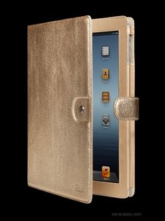 an ipad case that is open and closed