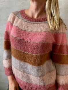 Fluffy Fluffy sweater, knitting pattern Knitting patterns Önling - Katrine Hannibal Mohair Knitting, Sunday Sweater, Glitter Yarn, Yarn Color Combinations, Casting On Stitches, Icelandic Sweaters, Light Silk, Knitting Kit, Fluffy Sweater