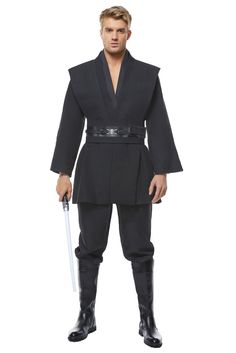 PRICES MAY VARY. Material: Leather. Brand new and high quality Rodwake Tunic Cosplay Outfit Costume Tunic Hooded 3 Color Version Halloween Robe Cloak Content: Inner Tunic + Belt + Leather Belt + Pant + Robe. ***NO boots & lightsaber*** Occasion: Perfect choice for Halloween, Daily wear, Masquerade, Knight Cosplay Costume, Dress Up Parties, Festivals Cosplay Event, Knight Costume, etc. And it will help to add a lot of fun to your party and other theme activities! Note: Please check the size infor Jedi Tunic, Kylo Ren Cosplay, Cloak Clothing, Halloween Cloak, Star Wars Obi Wan, Knight Costume, Cosplay Boy, Belted Pants, Obi Wan Kenobi