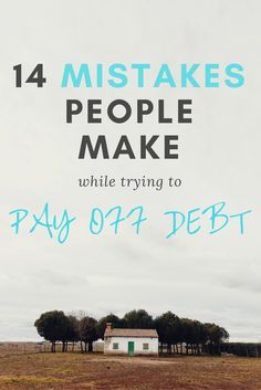 Common mistakes people make while trying to pay off debt// get out of debt & personal finance Paying Off Student Loans, Paying Off Credit Cards, Pay Off Debt