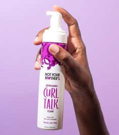 Curl Talk Refreshing Foam | Not Your Mother's Curl Talk, Perfect Curly Hair, S Curl, Jasmine Scent, Natural Movement, Tight Curls, Anti Frizz, Types Of Curls, Frizz Control