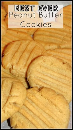 the best ever peanut butter cookies