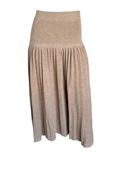 This skirt by eleven six features a high waist midi length. top yoke panel and pleating throughout.    fit: this skirt runs true to size    fabrication: 100% baby alpaca    dry clean only    color: pale camel    sustainably made in peru Versatile Outfits, Mother Denim, Baby Alpaca, Scandinavian Style, Modern Woman, Midi Length, Style Guides, Style Icons, Peru