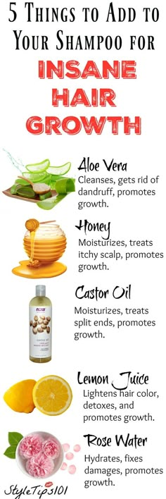 Adding any one of these 5 ingredients to your shampoo bottle will ensure fast growing, healthy hair in no time! Shampoo For Hair Growth, Patras, How To Lighten Hair, Hair Due, Grow Hair Faster, Hair Growth Faster, Hair Treatments