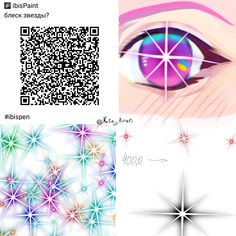 an image of a person's eye and qr code for the webpage