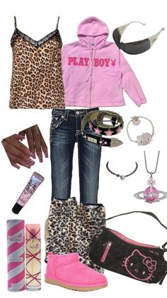 2000s Fashion Outfits Shein, Y2k 200s Outfits, 1999 Fashion Outfits, Y2k Gyaru Outfits, Trashy Outfits Y2k, Y2k Outfits Trashy, Mcbling Outfit Ideas, Y2k Clubbing Outfits, Gyaru Fashion Pink