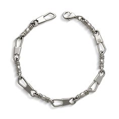 The recognizable links of this bracelet are a reference to the first disciples who followed Jesus and became fishers of men. Available in a variety of metals. Timeless Chain Link Bracelet With Lobster Clasp, Timeless Metal Bracelet With Rectangular Links, Timeless Metal Bracelets With Rectangular Links, Timeless Metal Bracelet With Oval Links, Timeless Metal Bracelets With Oval Links, Modern Metal Chain Bracelet With Hooks And Links, Formal Jewelry With Stainless Steel Clasp And Link Shape, Formal Link Jewelry With Stainless Steel Clasp, Formal Jewelry With Stainless Steel Link Clasp