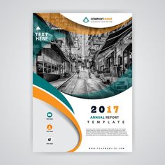 a brochure design for an annual report