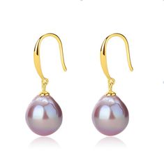 Enhance your jewelry collection with our Classic Silver Hook Earrings, featuring exquisite purple Baroque pearls. Each pearl, sized between 10-12mm, is chosen for its unique shape and the captivating high luster that defines the special purple hue. The simplicity of the silver hook design allows the striking pearls to take center stage, making these earrings a versatile and elegant choice for any occasion." Product Details: Pearl Type: Baroque Pearls Pearl Size: 10-12mm Pearl Color: Unique Purpl Purple Pearl Earrings Gift, Purple Pearl Earrings For Pierced Ears As A Gift, Purple Pearl Earrings For Gift, Purple Pearl Earrings As Gift, Elegant Purple Pearl Earrings For Formal Occasions, Formal Purple Pearl Drop Earrings, Elegant Purple Pearl Earrings, Purple Pear-shaped Elegant Jewelry, Elegant Purple Pear Shaped Jewelry