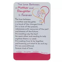 a bookmark with an image of a mother and daughter