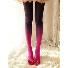 Ladies Super Cute Multicolored Ombre Patterned Tights. New With Tags. Excellent Condition. Very Stretchy. Pink Purple Gradient, Ombre Tights, Boots With Leg Warmers, Tutu Women, Womens Tulle Skirt, Tall Boot Socks, Womens Knee High Socks, How To Make Tutu, Shell Purse