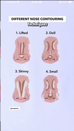 Contouring Techniques, Nose Makeup, Makeup Help, Swag Makeup