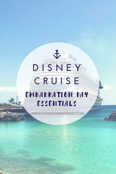 the disney cruise logo with text overlaying it that reads, celebration day essentials