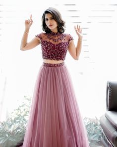 Long Skirt And Top, Simple Frock Design, Simple Lehenga, Gown Party Wear, Long Gown Design, Simple Frocks, Lehenga Designs Simple, Fashion Outfits Ideas, Simple Gowns