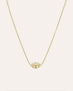 14k solid yellow gold dainty evil eye charm with eyelashes necklace. A dainty and classic must have! Effortlessly chic, perfect by itself or layered. Made in L.A. Total Weight: Approx. 1 gram Size of Eye: Approx. 10mm(W) by 6mm(H) Ships in 3-6 business days Rush orders ship in 2-4 business days Comes gift ready in a custom Zoe Lev jewelry box. *Eligible for return, per our policy. See here for details. Evil Eye With Lashes, Custom Jewelry Box, Evil Eye Charm, Evil Eye Necklace, Eye Necklace, Necklace Sizes, Solid Yellow, Evil Eye, Custom Jewelry