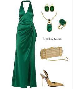 #styledbyklarisa #fashionstylist #personalshopper #virtualstylist #elegant #elegance #elegantoutfit #specialnight #glam #glamoutfit #fashion #fashionstyle #fashionaddict #fashionlover #fashionlook #ootn #outfitofthenight #outfitinspiration Evergreen Dress, Grad Outfit Ideas, Cassiopeia Black, Fem Harry Potter, Green Formal Dress, Fem Harry, Emerald Green Dress