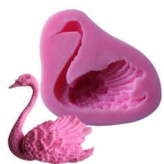 a pink flamingo mold is shown on a white background with the word, rangic