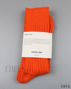 Ebeek - Stylish and Contemporary Crew Socks Casual Orange Socks For Winter, Casual Orange Winter Socks, Casual Orange Socks For Fall, Brand Story, China Fashion, Buy Shoes, Crew Socks, Fashion Boutique, Going Out