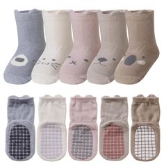 PRICES MAY VARY. SOFT MATERIAL- Baby infant socks are made of premium quality cotton, cotton-rich fabric offering all day comfort, breathability and softness to baby`s and toddler’s foot. ANTI-SKID SOLE- Strong grips at the bottom covers the whole foot from heel to toe, Anti-skid grippers ensures the baby safety, great for babies who learn to walk or crawl. SPECIAL DESIGN- Cute cartoon pattern design which can be easily matched with baby's different color clothes, different patterns with bright Non-slip Playtime Socks For Infants, Non-slip Cotton Socks For Playtime, Playful Non-slip Cotton Socks, Cute White Non-slip Socks, Cotton Socks For Winter Playtime, Cute Cotton Socks For Playtime, Boys Slippers, Toddler Slippers, Non Slip Socks