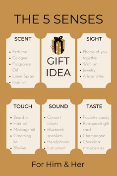 The 5 Senses Gift Guide Perfume Gift Ideas For Boyfriend, 5senses Gift Ideas, Love You With All My Senses Gift Ideas For Him, Touch Feel Smell Gift Ideas For Him, Birthday Gifts For Boyfriend 5 Senses, Five Senses Gift For Her Ideas, Sense Presents Gift Ideas, 5 Senses Gift For Son, 5 Senses Gift For Boyfriend Smell