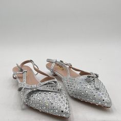 Fsj Silver Women Kitten Low Heel Pumps Closed Pointed Toe Rhinestone Slingback Heeled Sandal Wedding Dress Shoes Heel-Height Measurement: Approx. 1.5 Inches Color: Silver Condition: New With Box, Box May Damaged Size: 13.5 Shoes Featuresparty Shoe, Dress Shoe, Prom Shoe, Clean Shoe Soles, Most Comfortable Heels For Work, Adding Dressy Style To Prom, Party Or Office, Stock No.18c 1-4 Wedding Dress Shoes Heels, Wedding Dress Sandals, Dressy Style, Height Measurement, Low Heel Pumps, Shoes Heel, Wedding Dress Shoes, Dressy Fashion, Heeled Sandal