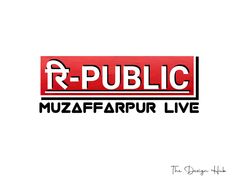 the r - public muzafarpur live logo is shown in red and black