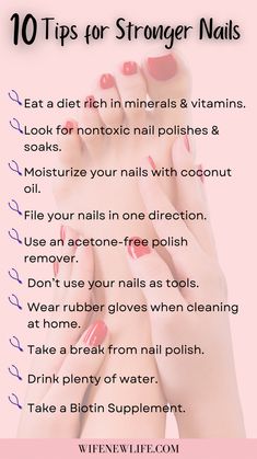 Fingernail Health, Nontoxic Nail Polish, Apply Nail Polish, Nail Care Diy, Food Nails, Nail Care Products, Nail Soak