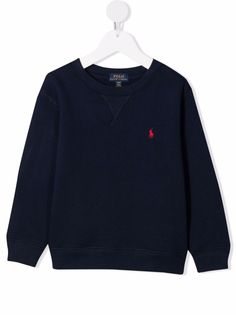 Ralph Lauren Kids embroidered Polo Pony sweatshirt - Blue