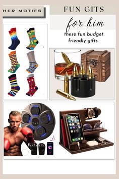 an advertisement for men's accessories and gifts