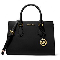 New Michael Kors Sheila Medium Faux Saffiano Leather Satchel Cross Body Bag And Hand Bag Brown Leather Satchel, Michael Kors Satchel, Bags Michael Kors, Gold Bag, Brown Shoulder Bag, Satchel Tote, Satchel Purse, Purses Michael Kors, Handbags Michael Kors