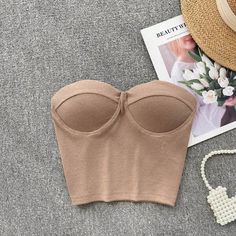 48538343145770 Strapless Crop Top With Built-in Bra For Summer, Strapless Summer Crop Top With Built-in Bra, Seamless Strapless Tube Top For Summer, Strapless Seamless Tube Top For Summer, Trendy Beige Crop Top With Built-in Bra, Trendy Solid Tube Top With Built-in Bra, Trendy Solid Color Crop Tube Top, Trendy Crop Tube Top With Built-in Bra, Trendy Crop Top Corset With Built-in Bra