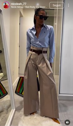 Wide Leg Pants Outfit, Wide Legged Pants, Looks Street Style, Casual Chic Outfit, Looks Style