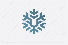 an abstract snowflake logo for sale