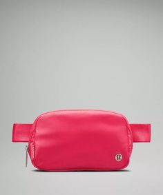 Everywhere Belt Bag 1L | Unisex Bags,Purses,Wallets | lululemon Preppy Basics, Lululemon Bags, Lululemon Everywhere Belt Bag, Pink Lululemon, Everywhere Belt Bag, Pink Belt, Baggage Claim, Yoga Gear, Swim Shoes