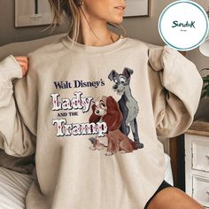 Lady And The Tramp Outfit, Tramp Outfit, Nostalgic Outfits, Disney Sweatshirt, Disney Clothes, School Clothes, Disney Sweatshirts, Disney Aesthetic, Lady And The Tramp