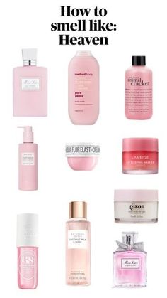 Pretty Beauty Products, How To Smell Like Rose Water, How To Smell Heavenly, Lotion That Smells Amazing, Pink Hair Care Products, How To Smell Like Heaven, How Do You Smell So Good, Pink Amazon Finds, Girly Items