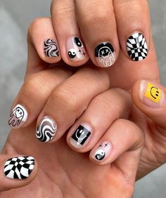 Punk Nail Designs, Boy Nails, Summer Nail Color, Matching Nails, Uñas Ideas, Mail Ideas