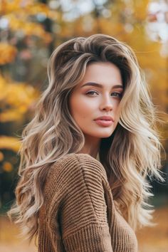 Fall Balayage Blonde, Fall Balayage, Fun Hairstyles, Ash Blonde Balayage, Fall Hair Color Ideas