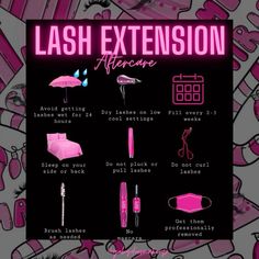 Lash Tech After Care Cards, Lash Maintenance Tips, Lashes Extensions Aftercare, Lash Extension Dos And Donts, Lash Infills Rules, Lashes Extensions Business, Lash Tech Introduction Post, Beginning Lash Tech, Eyelash Business Names Ideas