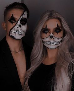 Halloweenský Makeup, Holloween Makeup, Halloween Parejas, Creepy Halloween Makeup, Cute Halloween Makeup, Halloween Makeup Diy, Hot Halloween Outfits, Halloween Makeup Pretty, Cool Halloween Makeup