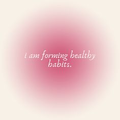 the words i am forming healthy babies on a pink background