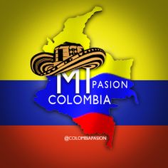 a map with the words mi pason colombia on it