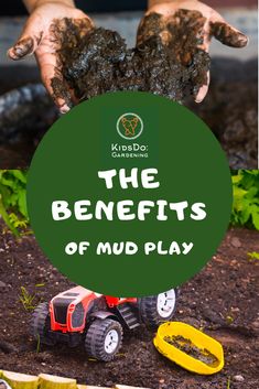 the benefits of mud play for children to play with in the garden or on the lawn