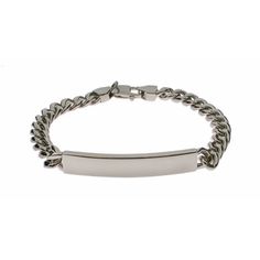 Our men's curb link stainless steel ID bracelet is the perfect choice for the man who wants a durable and simple piece of jewelry. Mens Sterling Silver Bracelets, Coordinates Jewelry, Jewelry For Kids, Stainless Steel Bracelet Men, Personalized Leather Bracelet, Gemstone Hoop Earrings, Wholesale Silver Jewelry, Link Chain Bracelet, Monogram Jewelry