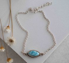 "》D E T A I L S《 ✦ M E T A L: Sterling Silver 925 ✦ S T O N E S : Turquoise, Labradorite, Larimar, Moonstone and Aqua Chalcedony ✦ L E N G T H: 7 inches + 1 inch extension chain ✧ Please note natural gemstones are unique and may vary in shape or color. ✧ 》✦ S A V E * B U Y * M O R E ✦《 Use the code \"MARESIA2\" and get 10% OFF when you buy 2 items. Use the code \"MARESIA3\" and get 15% OFF when you buy 3 or more items. 》 P A C K A G I N G 《 Your jewelry will be nicely packaged. If one or more it Larimar Bracelet Jewelry Gift, Handmade Adjustable Larimar Bracelets, Handmade Moonstone Sterling Silver Bracelet Gift, Handmade Sterling Silver Moonstone Bracelet Gift, Silver Larimar Bracelets As Gift, Chalcedony Bracelet, Ideas Jewelry, Larimar Jewelry, Aqua Chalcedony