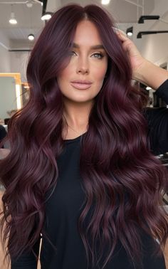 Discover the latest Cherry Cola hair color trends for 2025 with these 21 stunning ideas for all hair types and skin tones. From dark cherry cola hues perfect for brunettes to highlights, balayage, and even formulas for curly hair. Whether you have brown skin, pale skin, or Indian skin, find inspiration tailored to you. Hair Color For Brown Skin, Cherry Hair Colors, Plum Hair, Red Hair Inspo, Wine Hair