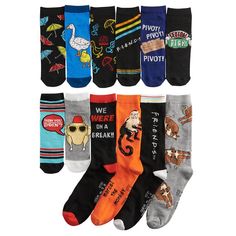 Nbc Show Friends Men’s Socks 12 Days Of Socks 12 Pairs Advent Calendar Box Set New - Never Opened; In Original Packaging Nbc Peacock Television Series Sitcom Tv Show Friends Ship From A Smoke Free, Pet Free Home Manufacturer’s Description: Step Into Style This Holiday Season With These Friends Novelty Socks. Also Includes An Advent Calendar. Makes A Great Gift Idea. Product Features Includes: 12 Pairs Of Socks And Advent Calendar Crew- And No-Show Designs Packaged For Gift-Giving Fabric & Care P Man Advent Calendar, Men’s Advent Calendar, Advent Calendar Box, Advent Calendar Boxes, Plastic Man, Work Socks, Socks Gift, Sock Packs, Friends Tv Show