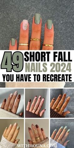 Summer Fall Nail Colors, Cute Fall Manicure Ideas For Short Nails, Short Gel Nails Autumn 2024, Toenail Ideas Fall, Fall Square Short Nails, Manicure Fall Ideas, Fall Nails Manicures Autumn, Best Fall Colors For Nails, 2024 Short Nails Ideas